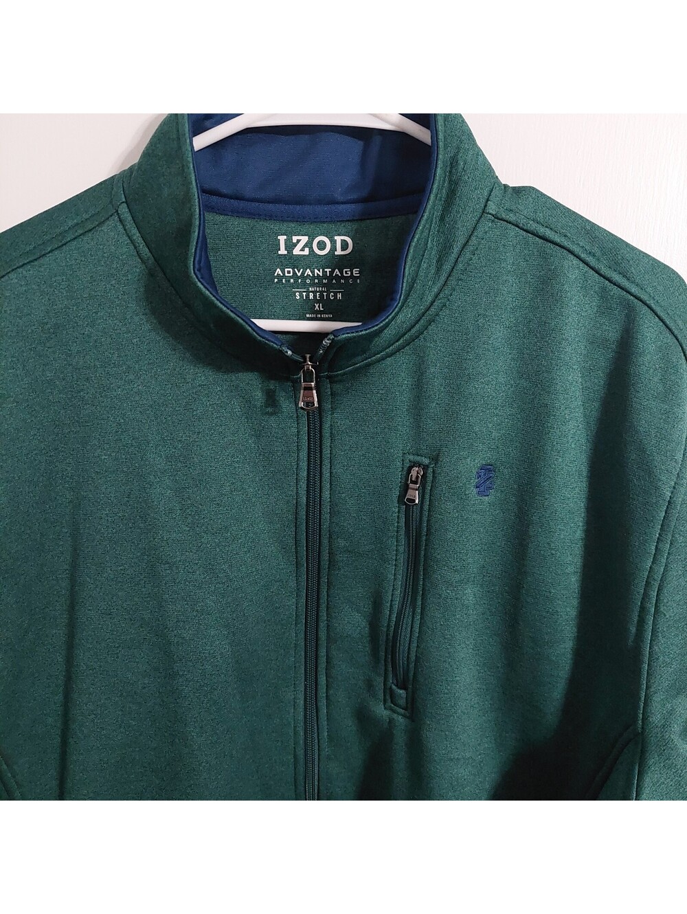 IZOD Advantage Performance Stretch Green Full-Zip Jacket XL